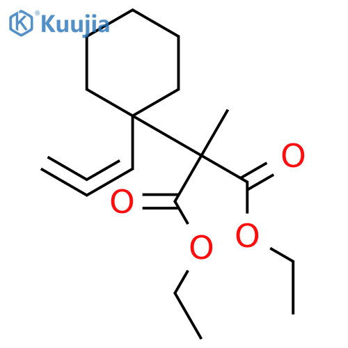 PROPANEDIOIC ACID, METHYL[1-(1,2-PROPADIENYL)CYCLOHEXYL]-, DIETHYL ESTER structure