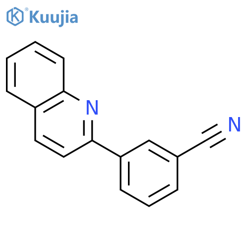 BENZONITRILE, 3-(2-QUINOLINYL)- structure