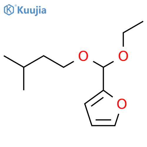 Furan, 2-[ethoxy(3-methylbutoxy)methyl]- structure