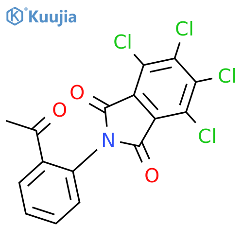 1H-ISOINDOLE-1,3(2H)-DIONE, 2-(2-ACETYLPHENYL)-4,5,6,7-TETRACHLORO- structure