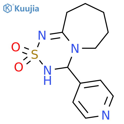 4-(pyridin-4-yl)-3H,4H,6H,7H,8H,9H,10H-2λ?-[1,2,4,6]thiatriazino[4,3-a]azepine-2,2-dione structure