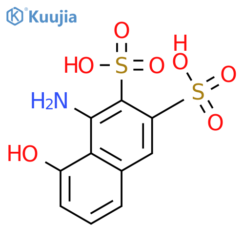 2,3-Naphthalenedisulfonic acid, 1-amino-8-hydroxy- structure