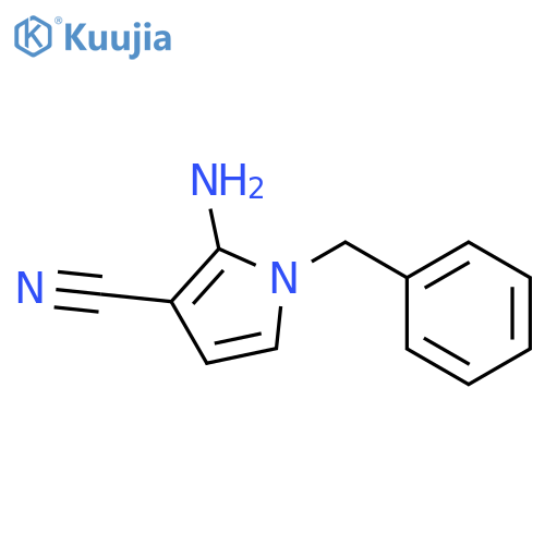 2-Amino-1-benzyl-1H-pyrrole-3-carbonitrile structure