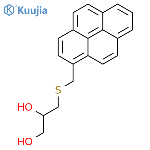 1,2-Propanediol, 3-[(1-pyrenylmethyl)thio]- structure