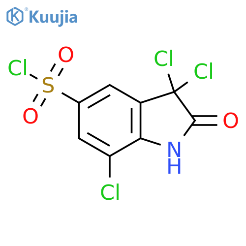3,3,7-Trichloro-2-oxoindoline-5-sulfonyl chloride structure
