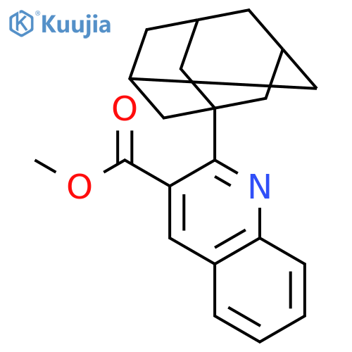 3-QUINOLINECARBOXYLIC ACID, 2-TRICYCLO[3.3.1.13,7]DEC-1-YL-, METHYL ESTER structure