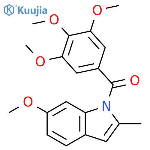 1H-Indole, 6-methoxy-2-methyl-1-(3,4,5-trimethoxybenzoyl)- structure