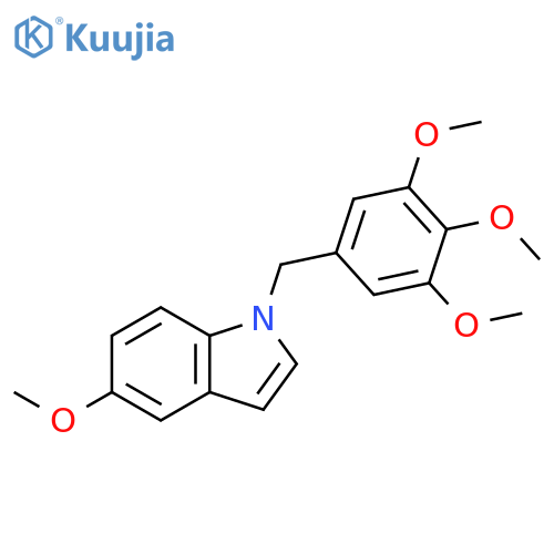 1H-Indole, 5-methoxy-1-[(3,4,5-trimethoxyphenyl)methyl]- structure