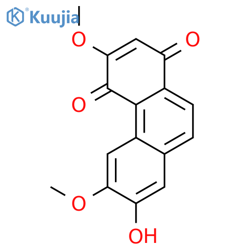 1,4-Phenanthrenedione, 7-hydroxy-3,6-dimethoxy- structure