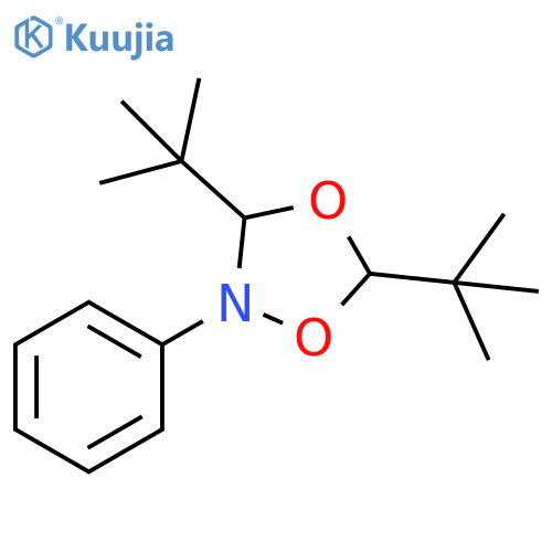 1,4,2-Dioxazolidine, 3,5-bis(1,1-dimethylethyl)-2-phenyl- structure