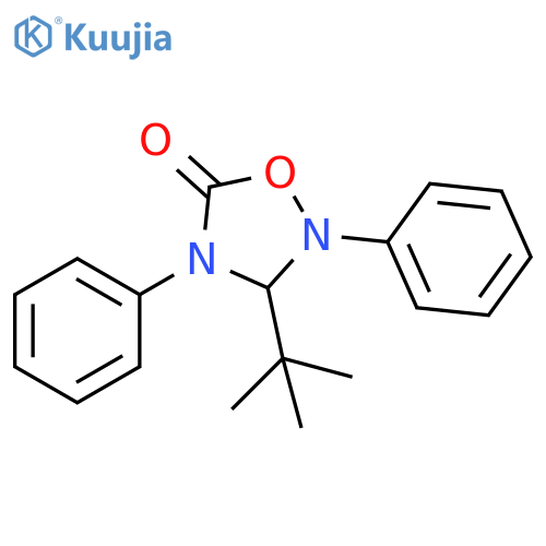1,2,4-Oxadiazolidin-5-one, 3-(1,1-dimethylethyl)-2,4-diphenyl- structure