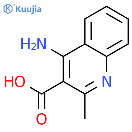 3-Quinolinecarboxylicacid, 4-amino-2-methyl- structure