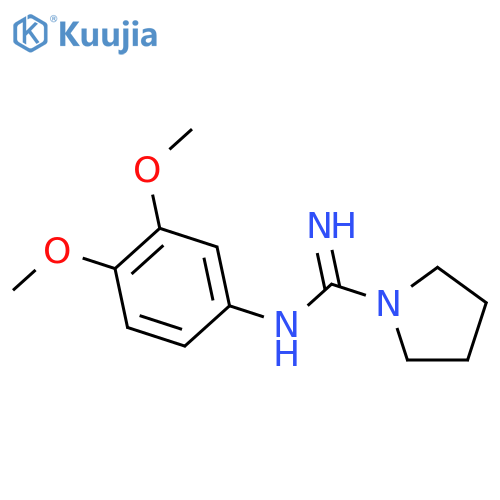 1-Pyrrolidinecarboximidamide, N-(3,4-dimethoxyphenyl)- structure