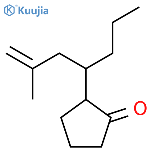 CYCLOPENTANONE, 2-(3-METHYL-1-PROPYL-3-BUTENYL)- structure