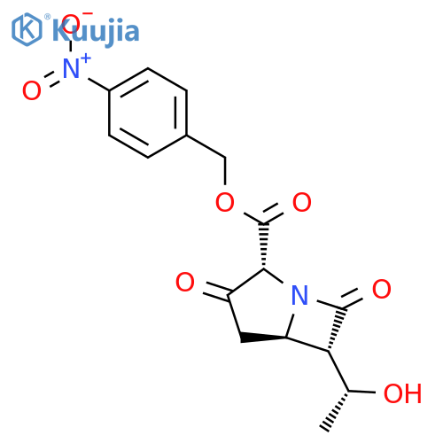 1-Azabicyclo[3.2.0]heptane-2-carboxylic acid,6-[(1R)-1-hydroxyethyl]-3,7-dioxo-, (4-nitrophenyl)methyl ester,(2R,5R,6S)- structure