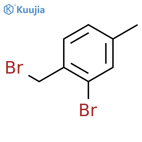 2-bromo-1-(bromomethyl)-4-methylbenzene structure