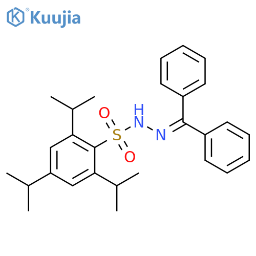 2,4,6-Tris(1-methylethyl)benzenesulfonic acid 2-(diphenylmethylene)hydrazide structure