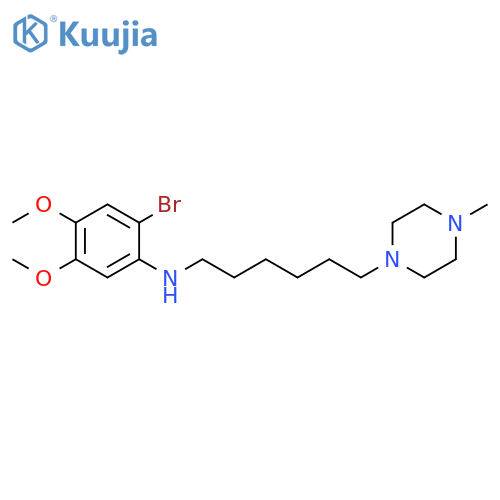 1-Piperazinehexanamine, N-(2-bromo-4,5-dimethoxyphenyl)-4-methyl- structure