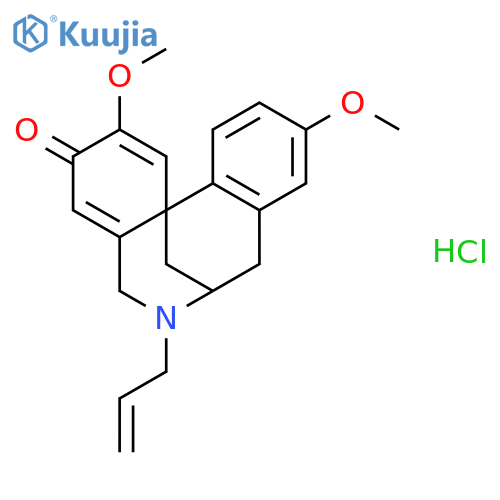 2,10-dimethoxy-6-prop-2-en-1-yl-5,6,7,8-tetrahydro-3H-7,12b-methanodibenzo[c,e]azocin-3-one hydrochloride structure