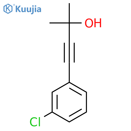 3-BUTYN-2-OL, 4-(3-CHLOROPHENYL)-2-METHYL- structure