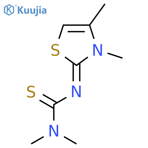 THIOUREA, (3,4-DIMETHYL-2(3H)-THIAZOLYLIDENE)DIMETHYL- structure