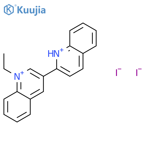 2,3'-BIQUINOLINIUM, 1'-ETHYL-, IODIDE structure