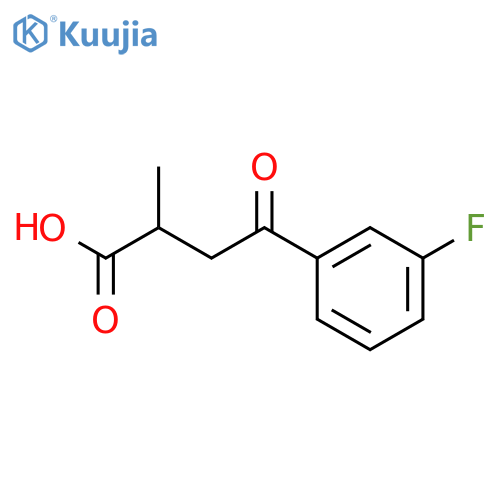 4-(3-fluorophenyl)-2-methyl-4-oxobutanoic Acid structure