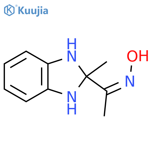 (NZ)-N-[1-(2-methyl-1,3-dihydrobenzimidazol-2-yl)ethylidene]hydroxylamine structure
