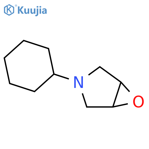 6-Oxa-3-azabicyclo[3.1.0]hexane, 3-cyclohexyl- structure