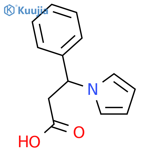 3-phenyl-3-(1H-pyrrol-1-yl)propanoic Acid structure