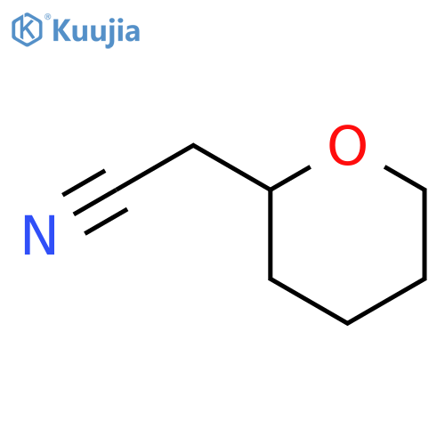 2-(oxan-2-yl)acetonitrile structure