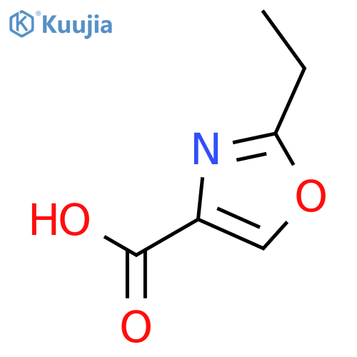 2-ethyl-1,3-oxazole-4-carboxylic acid structure