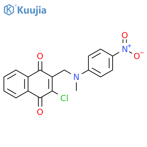 1,4-Naphthalenedione, 2-chloro-3-[[methyl(4-nitrophenyl)amino]methyl]- structure