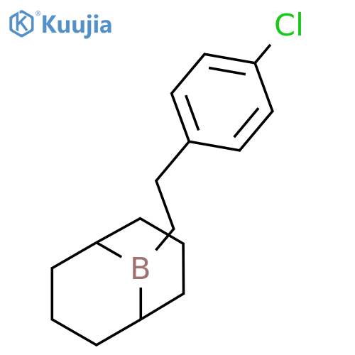 9-Borabicyclo[3.3.1]nonane, 9-[2-(4-chlorophenyl)ethyl]- structure