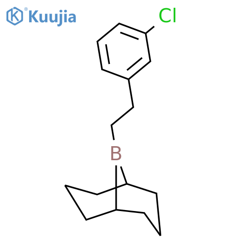 9-Borabicyclo[3.3.1]nonane, 9-[2-(3-chlorophenyl)ethyl]- structure