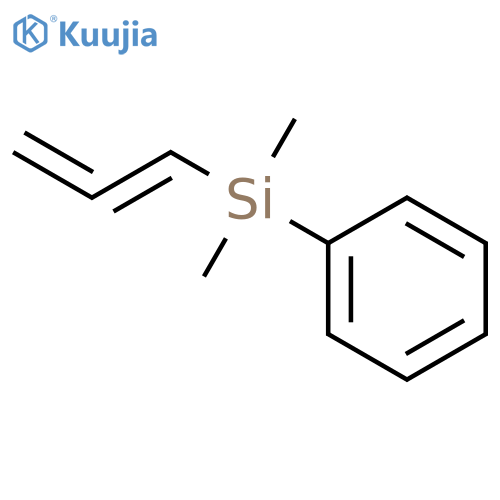 Benzene, (dimethyl-1,2-propadien-1-ylsilyl)- structure
