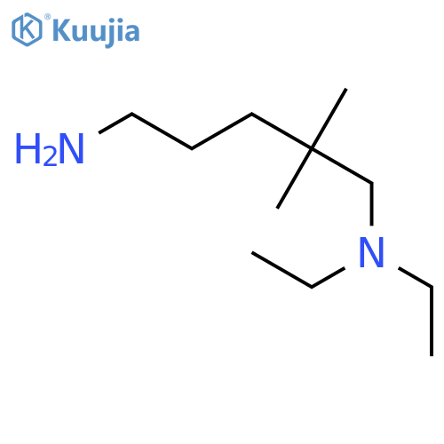 1,5-PENTANEDIAMINE, N1,N1-DIETHYL-2,2-DIMETHYL- structure