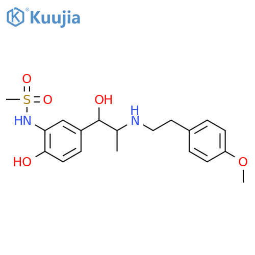Methanesulfonamide,N-[2-hydroxy-5-[1-hydroxy-2-[[2-(4-methoxyphenyl)ethyl]amino]propyl]phenyl]- structure