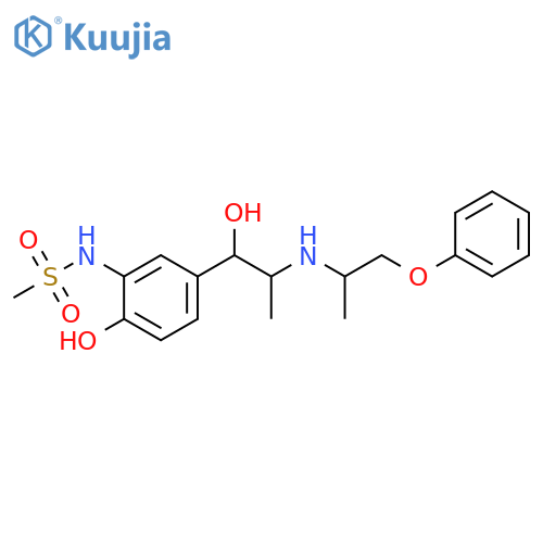 Methanesulfonamide,N-[2-hydroxy-5-[1-hydroxy-2-[(1-methyl-2-phenoxyethyl)amino]propyl]phenyl]- structure