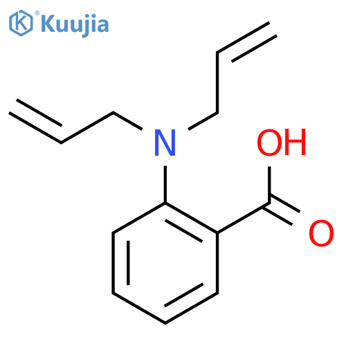 2-bis(prop-2-en-1-yl)aminobenzoic acid structure