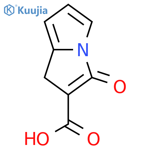 3-oxo-3H-pyrrolizine-2-carboxylic acid structure