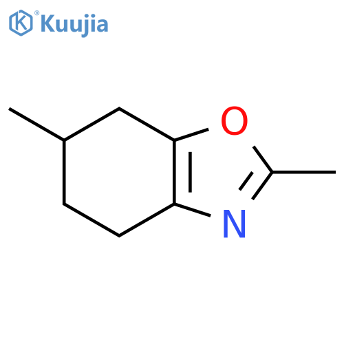 Benzoxazole, 4,5,6,7-tetrahydro-2,6-dimethyl- structure