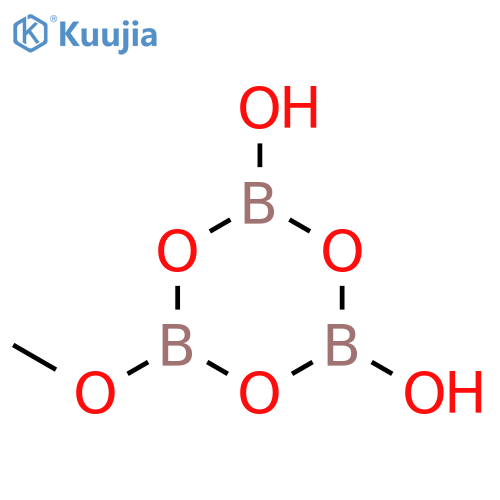 Boroxin,2,4-dihydroxy-6-methoxy- structure