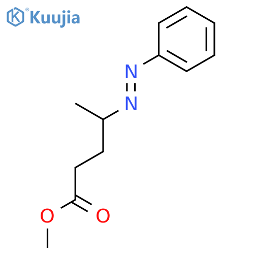 Pentanoic acid, 4-(phenylazo)-, methyl ester structure
