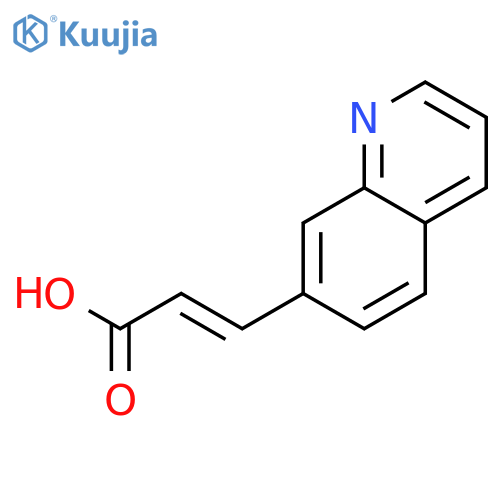 3-(quinolin-7-yl)prop-2-enoic acid structure