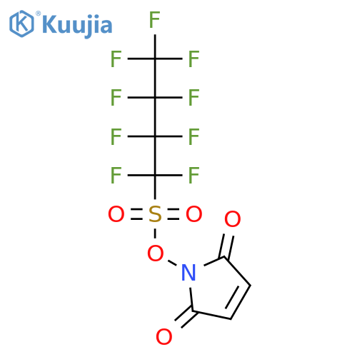 1H-PYRROLE-2,5-DIONE, 1-[[(NONAFLUOROBUTYL)SULFONYL]OXY]- structure