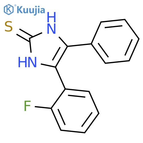 2H-IMIDAZOLE-2-THIONE, 4-(2-FLUOROPHENYL)-1,3-DIHYDRO-5-PHENYL- structure