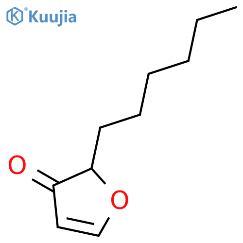 3(2H)-Furanone, 2-hexyl- structure