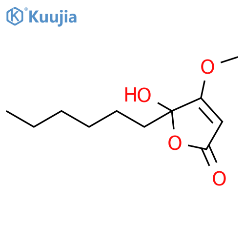 2(5H)-Furanone, 5-hexyl-5-hydroxy-4-methoxy- structure