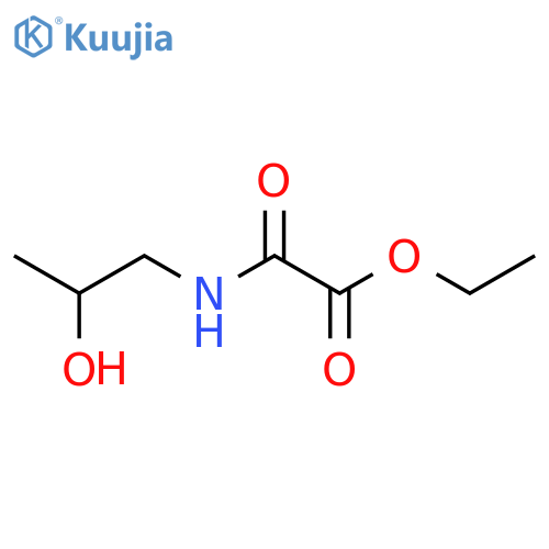 ACETIC ACID, [(2-HYDROXYPROPYL)AMINO]OXO-, ETHYL ESTER structure